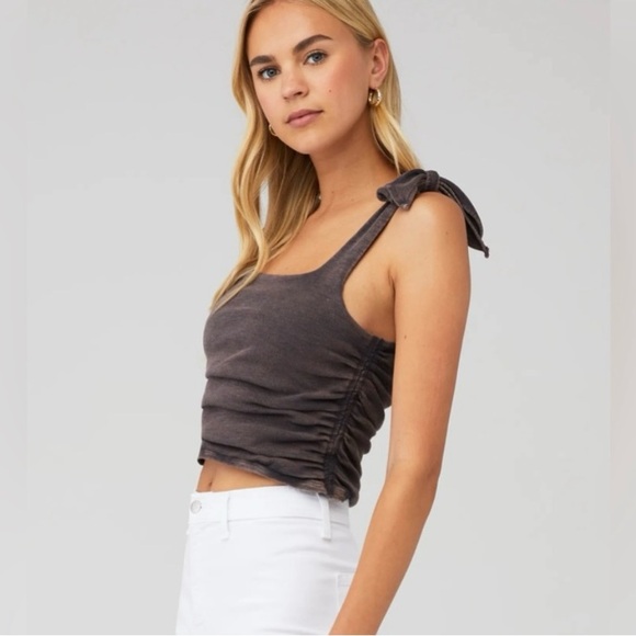 Free People ribbed shoulder tie Tank…. - Picture 10 of 15